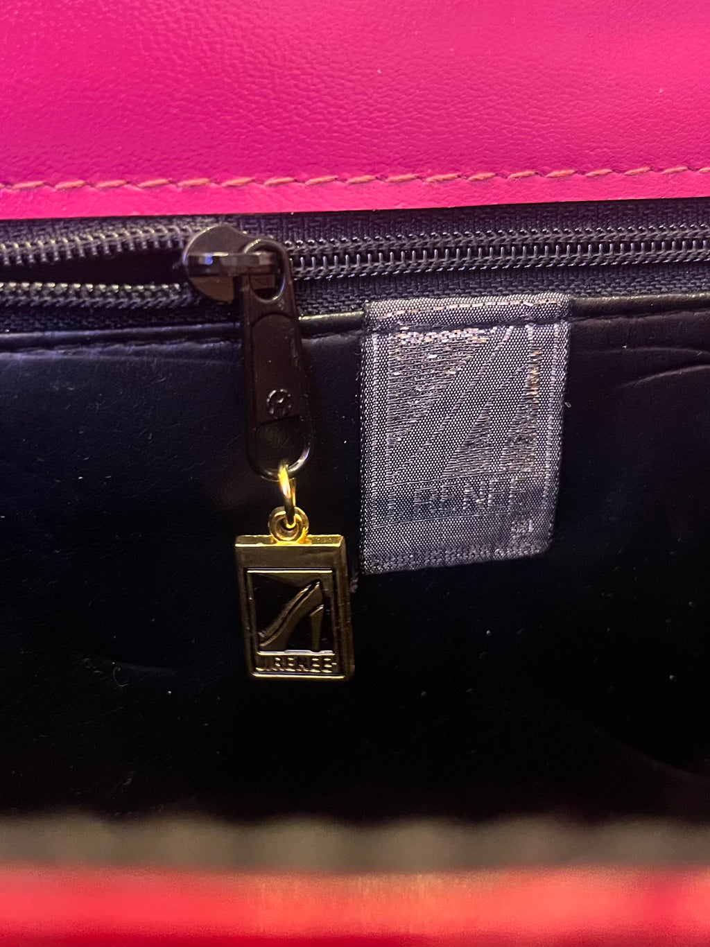 J. Renee Fuchsia Genuine Snakeskin Clutch & Crossbody Bag