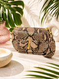 Salvatore Ferragamo “Anna” Genuine Python Saddle Bag | Special Edition - Blush