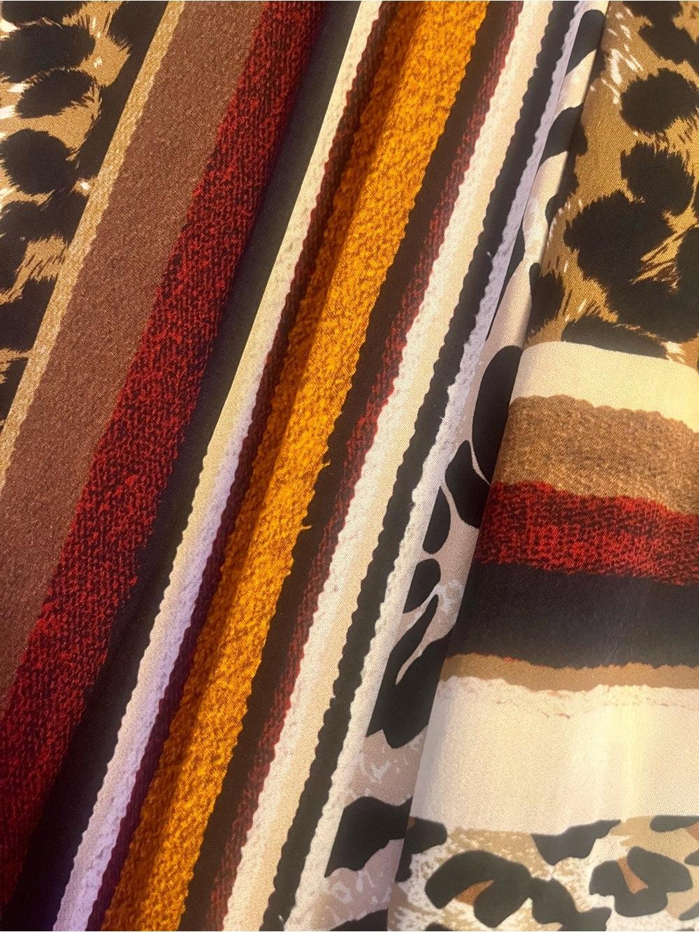 Kobi Halperin Mixed Print Longline Open Cardigan Jacket - Animal Print — collectible accessory profile