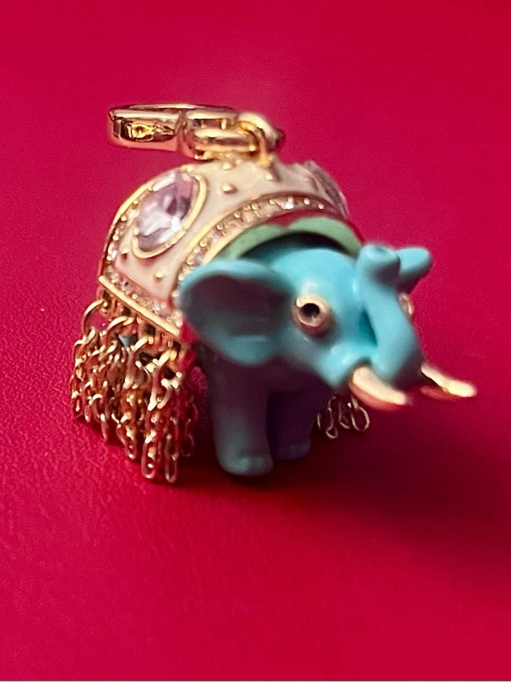 RARE Juicy Couture Lucky Teal Elephant Charm