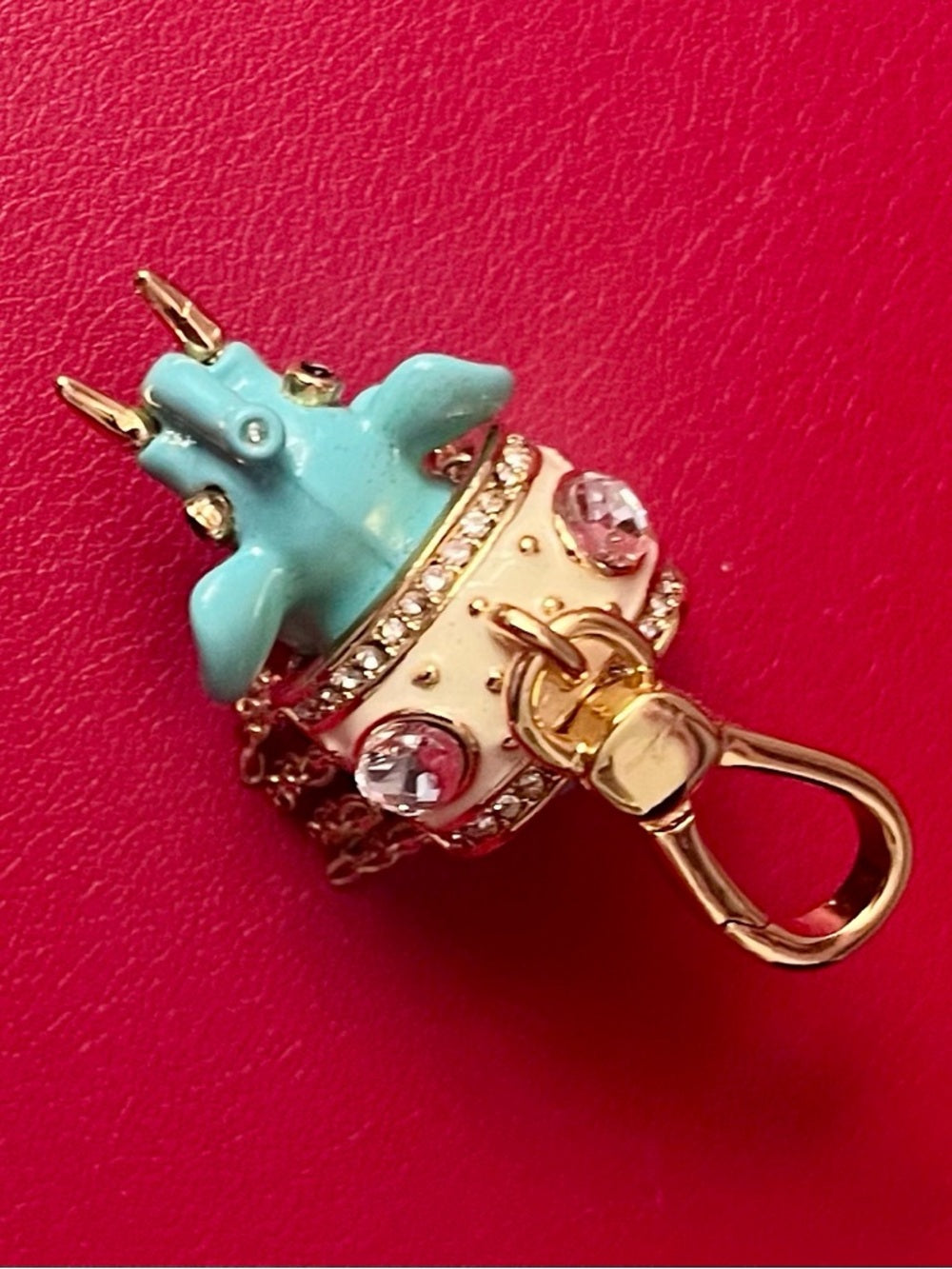 RARE Juicy Couture Lucky Teal Elephant Charm