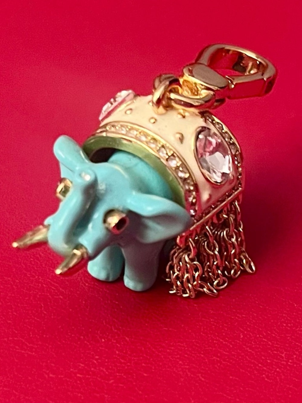 RARE Juicy Couture Lucky Teal Elephant Charm