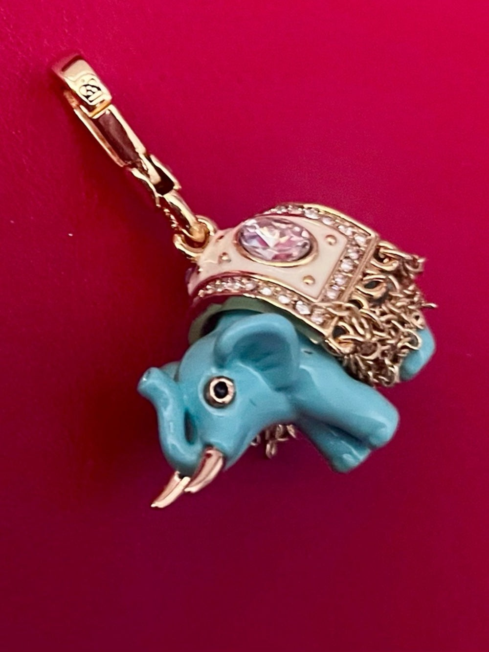 RARE Juicy Couture Lucky Teal Elephant Charm