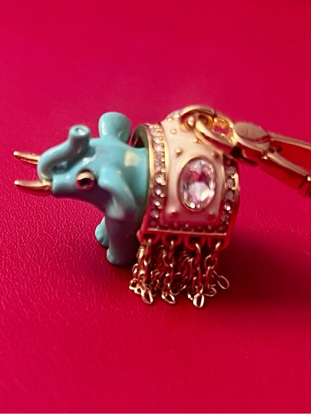 RARE Juicy Couture Lucky Teal Elephant Charm