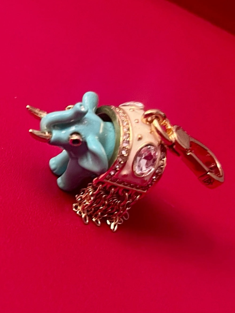 RARE Juicy Couture Lucky Teal Elephant Charm