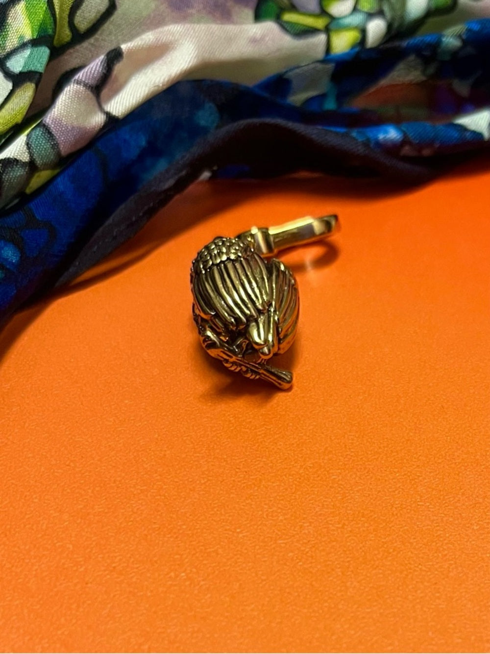 Juicy Couture Pave Crystal Owl Charm - Multicolor Stones with Gold Tone