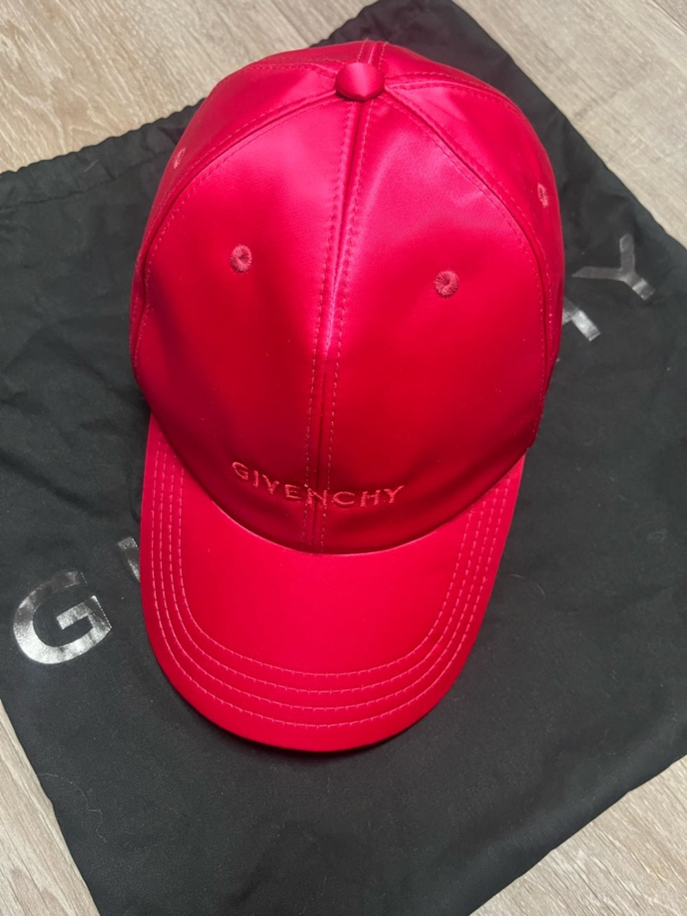 Givenchy Satin Cap - Fuchsia Pink