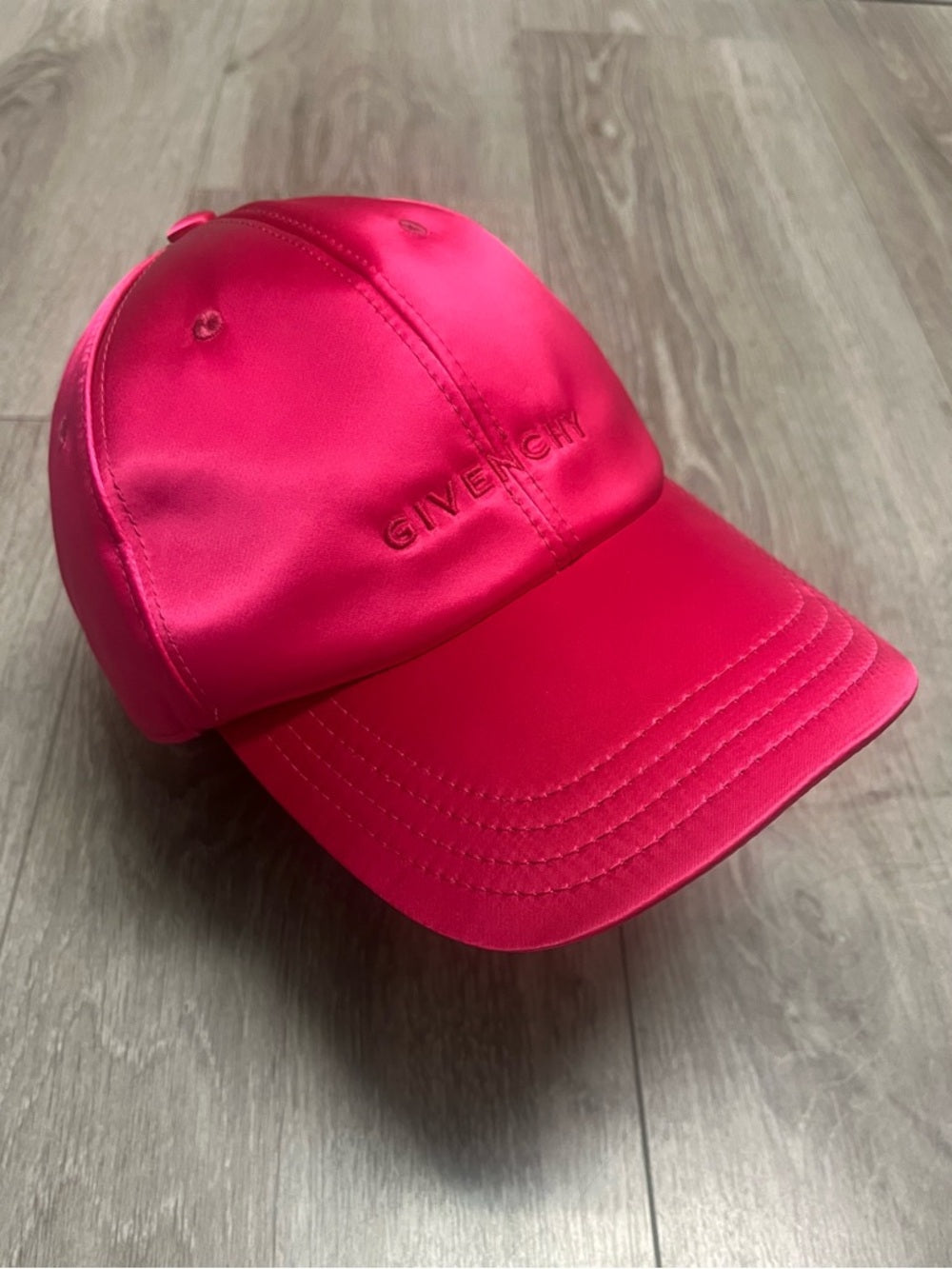 Givenchy Satin Cap - Fuchsia Pink