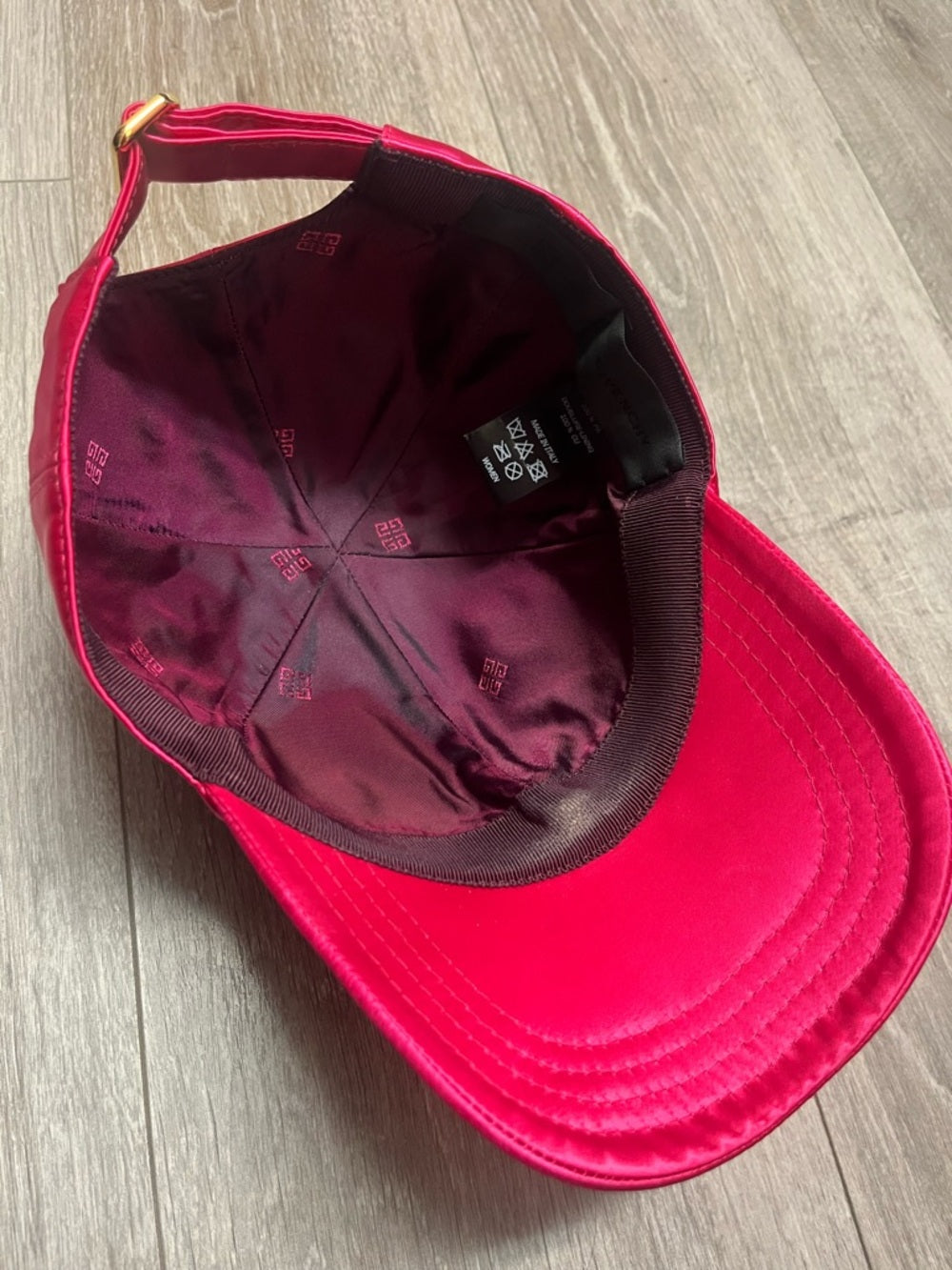 Givenchy Satin Cap - Fuchsia Pink