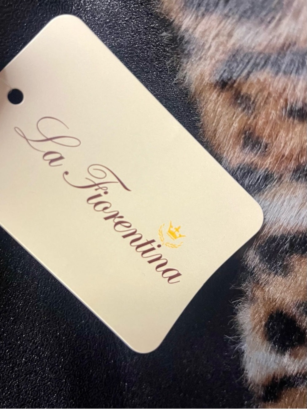 La Fiorentina Reversible Faux Fur Leopard & Black Leather Long Maxi Trench Coat — statement outfit shape and movement