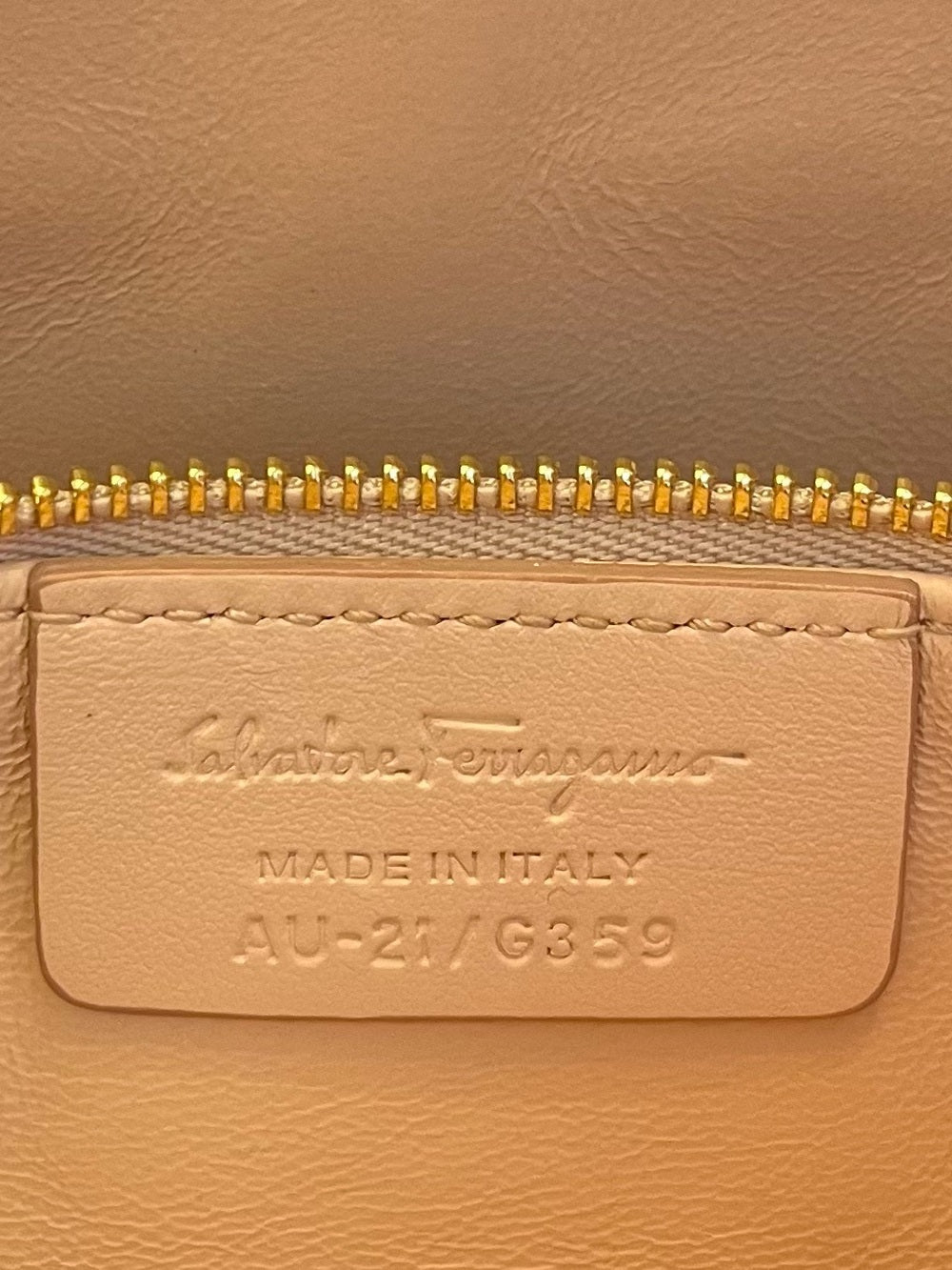 Salvatore Ferragamo “Anna” Genuine Python Saddle Bag Special Edition - Blush — designer exotic leather handbag silhouette (additional view 2)