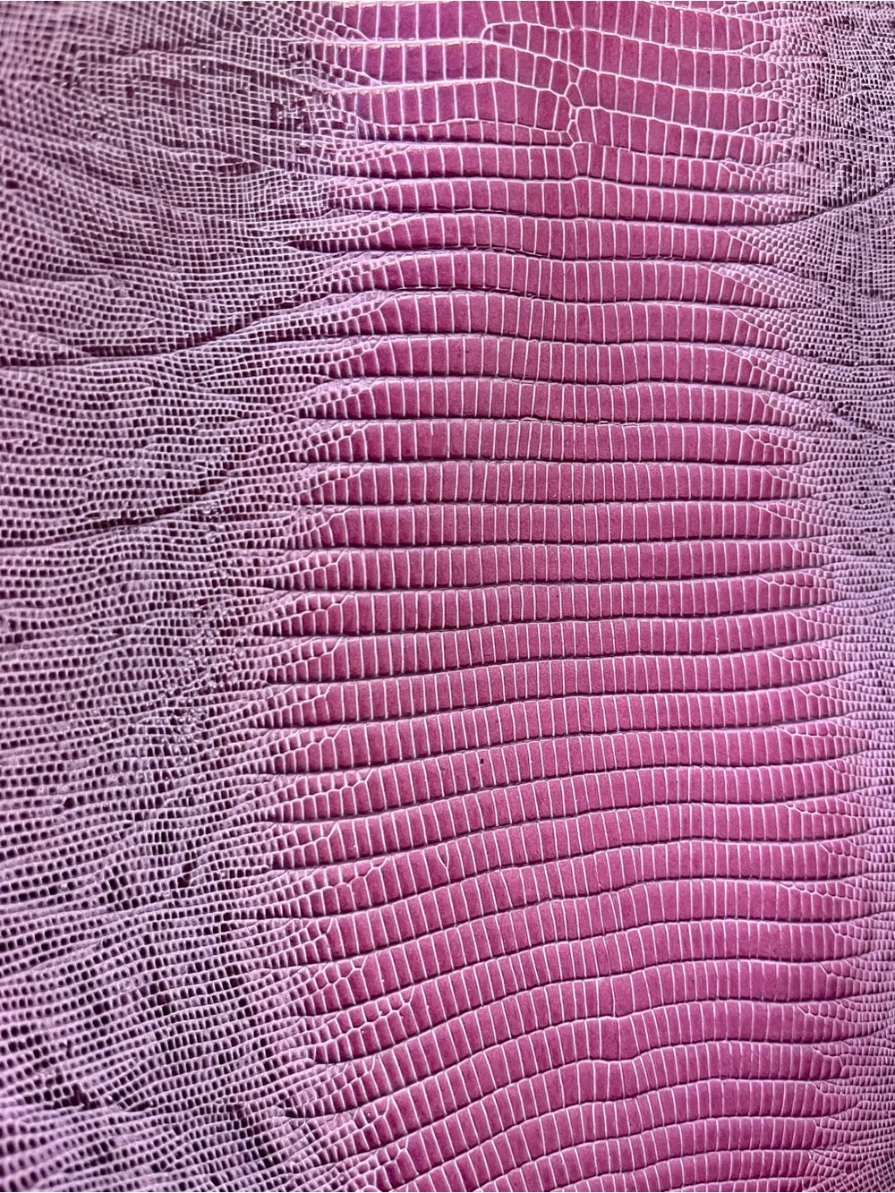 Salvatore Ferragamo Pink Tejus Lizard & Leather Vintage Structured Tote Bag — bag closure fastening and edge finish